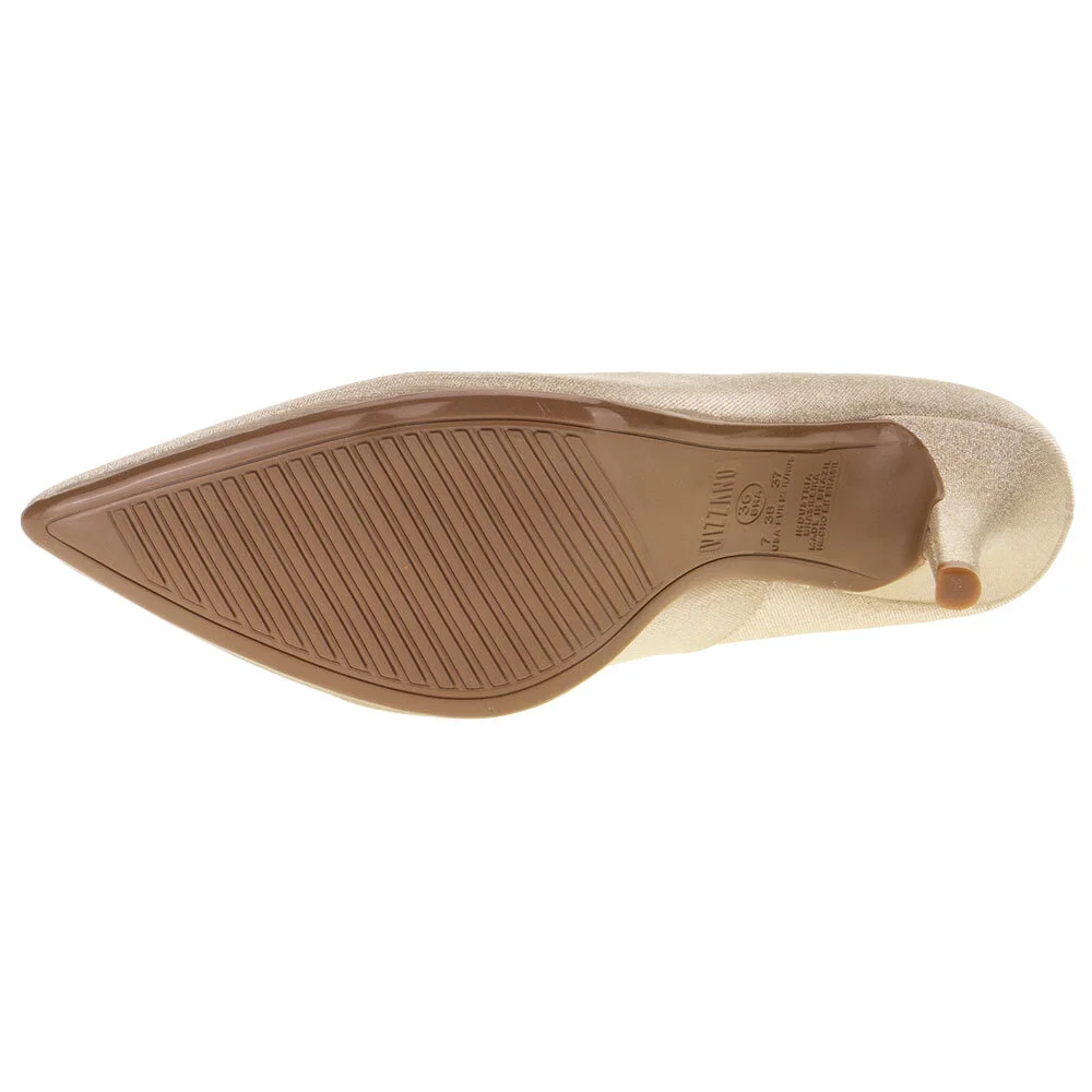 SCARPIN FEMININO SALTO ALTO VIZZANO - 11841101 Dourado 4