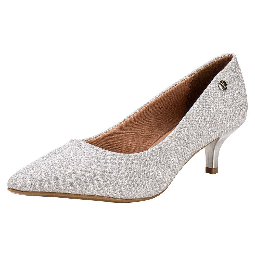 SAPATO FEMININO SALTO BAIXO VIZZANO - 1122828 Prata 1