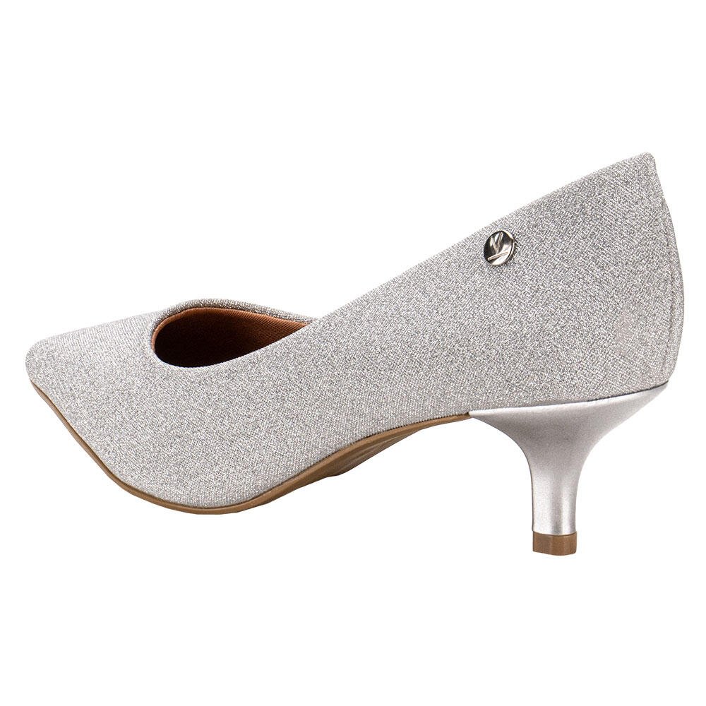 SAPATO FEMININO SALTO BAIXO VIZZANO - 1122828 Prata 3
