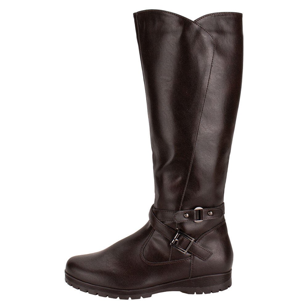 BOTA FEMININA CANO ALTO MOONCITY - 71121  Marrom 2
