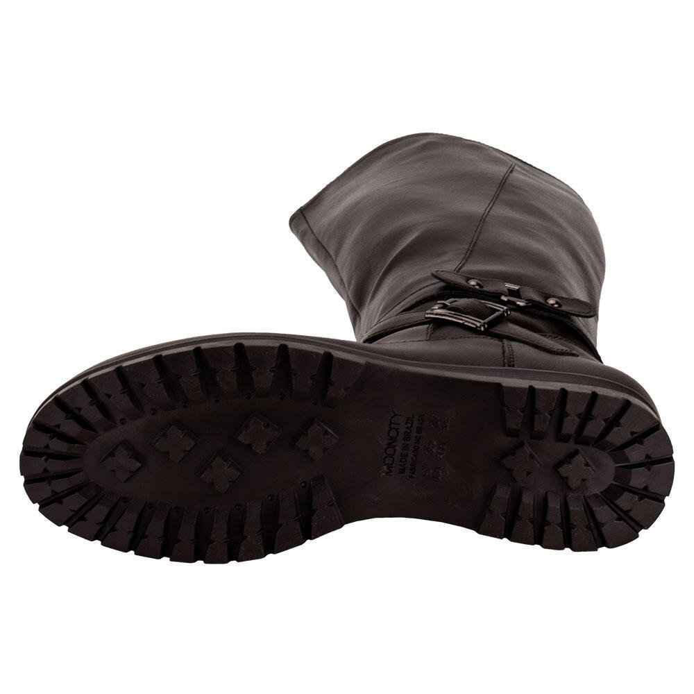 BOTA FEMININA CANO ALTO MOONCITY - 71121  Marrom 4