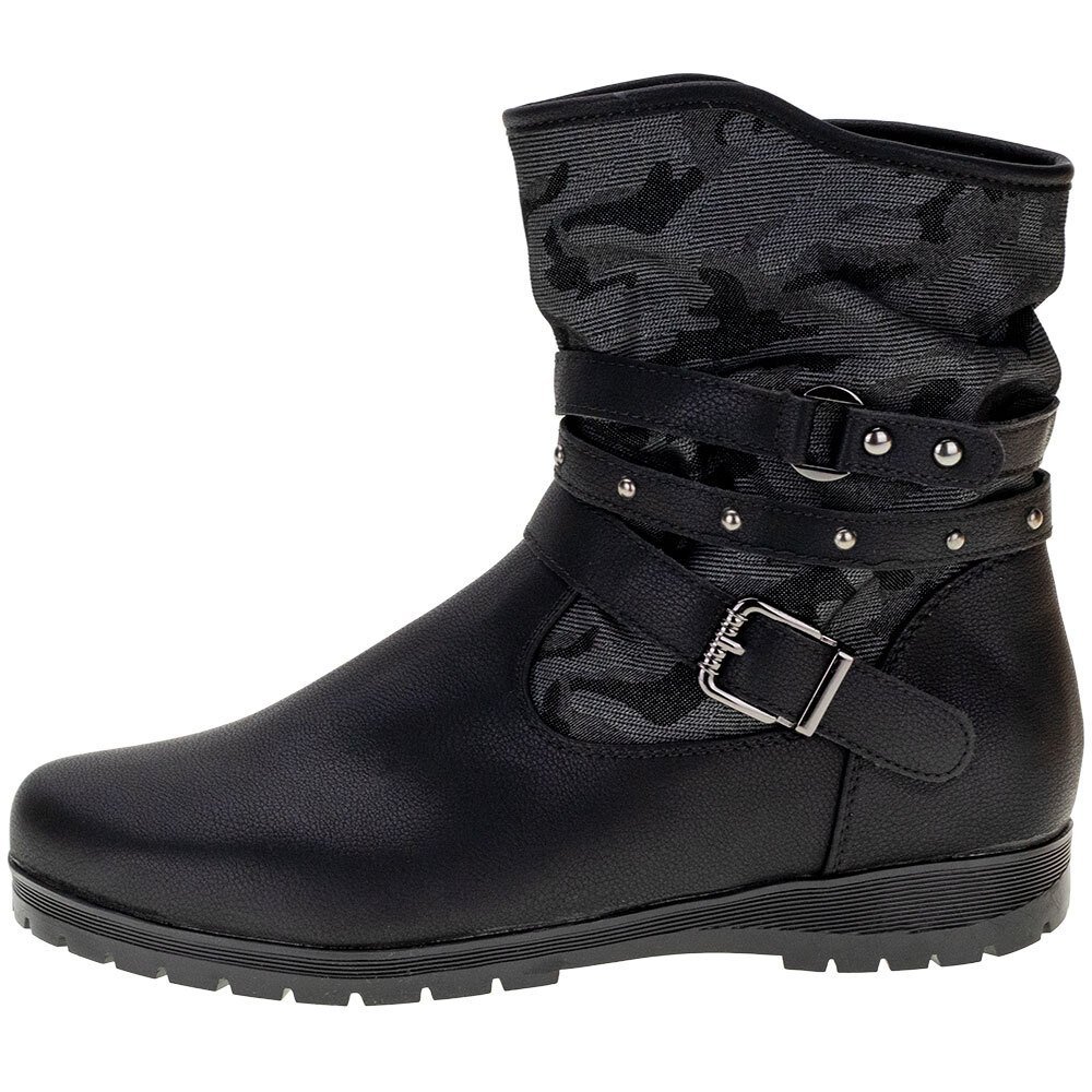 BOTA FEMININA CANO BAIXO MOONCITY - 71123 Preto 2