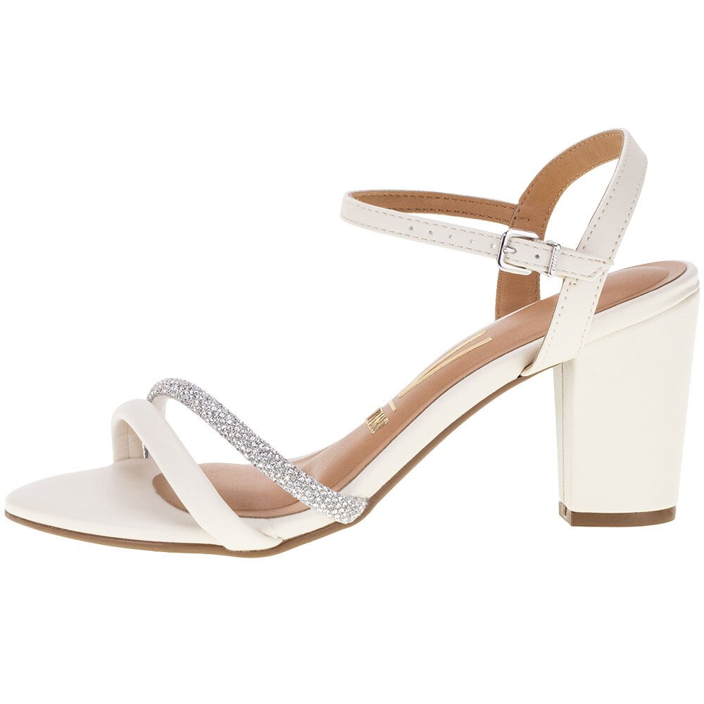 SANDÁLIA FEMININA SALTO GROSSO VIZZANO - 62621009 Bege 2