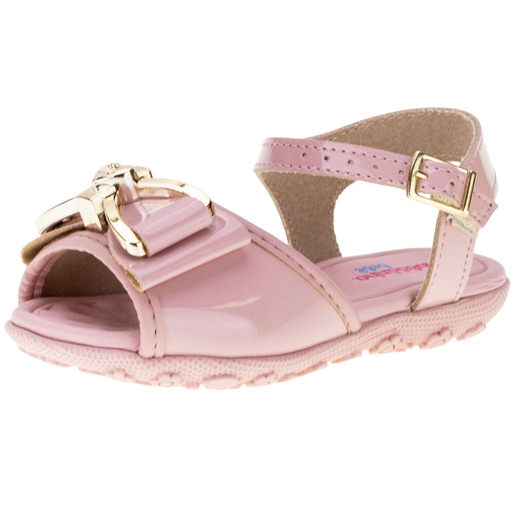 SANDÁLIA INFANTIL FEMININA BABY MOLEKINHA - 2121135  Rosa 1