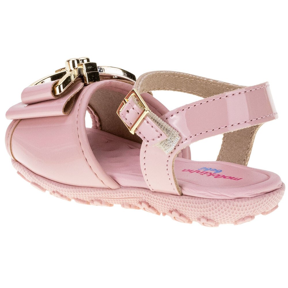 SANDÁLIA INFANTIL FEMININA BABY MOLEKINHA - 2121135  Rosa 3