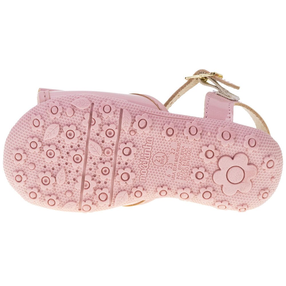 SANDÁLIA INFANTIL FEMININA BABY MOLEKINHA - 2121135  Rosa 4