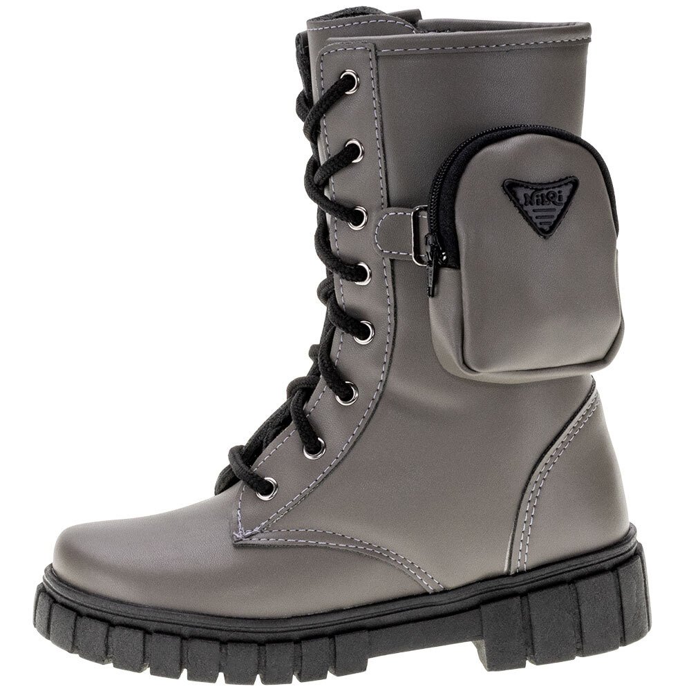 BOTA INFANTIL COTURNO NILQI - 1550  Cinza 2