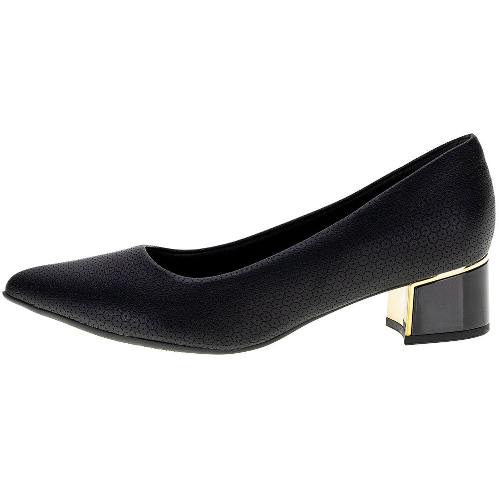 SAPATO FEMININO SALTO GROSSO PICCADILLY - 739115  Preto 2