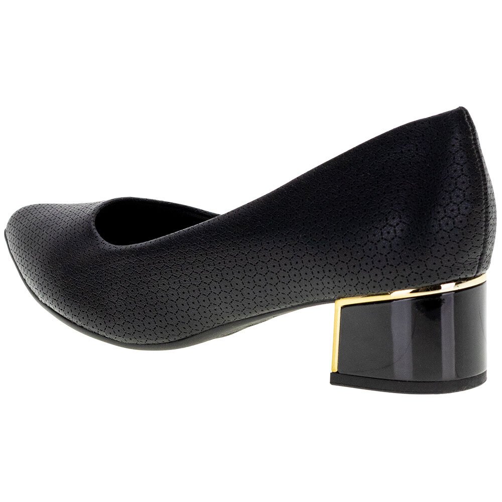 SAPATO FEMININO SALTO GROSSO PICCADILLY - 739115  Preto 3