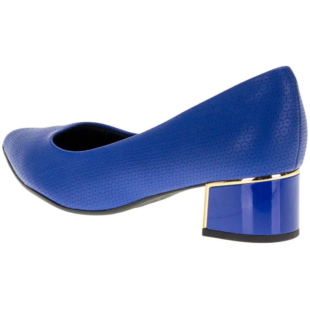 SAPATO FEMININO SALTO GROSSO PICCADILLY - 739115  Azul 3