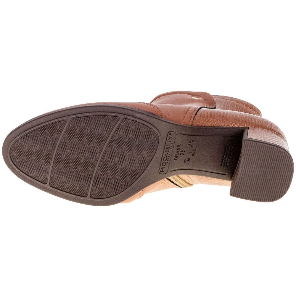 BOTA FEMININA CANO BAIXO PICCADILLY - 654015  Marrom 4