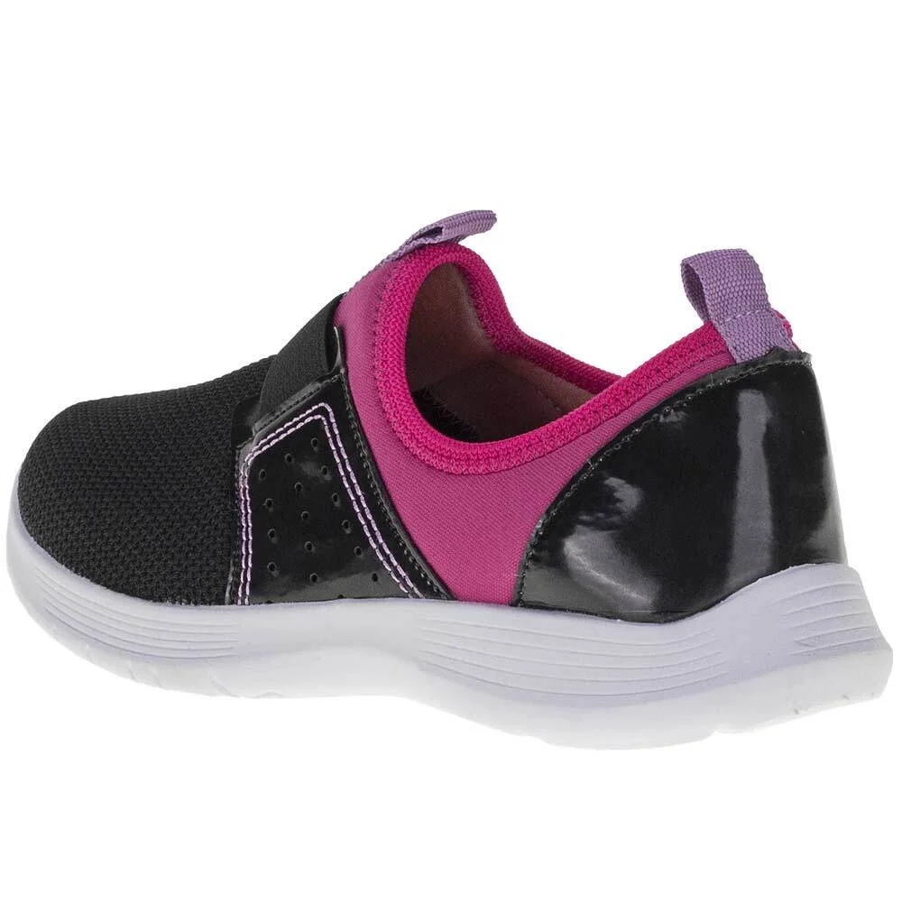 TÊNIS INFANTIL FEMININO JU FLORES - 32025 Preto 3