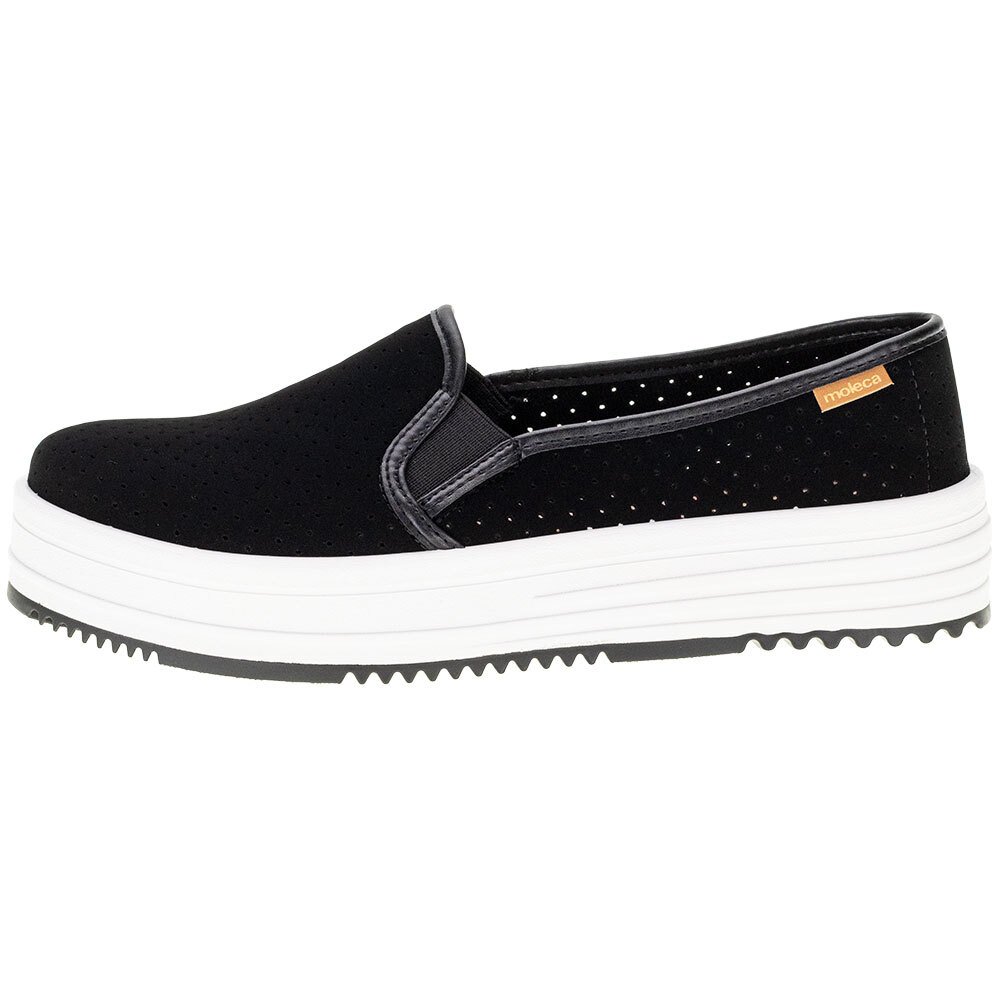 TÊNIS FEMININO SLIP ON MOLECA - 5782100  Preto 2