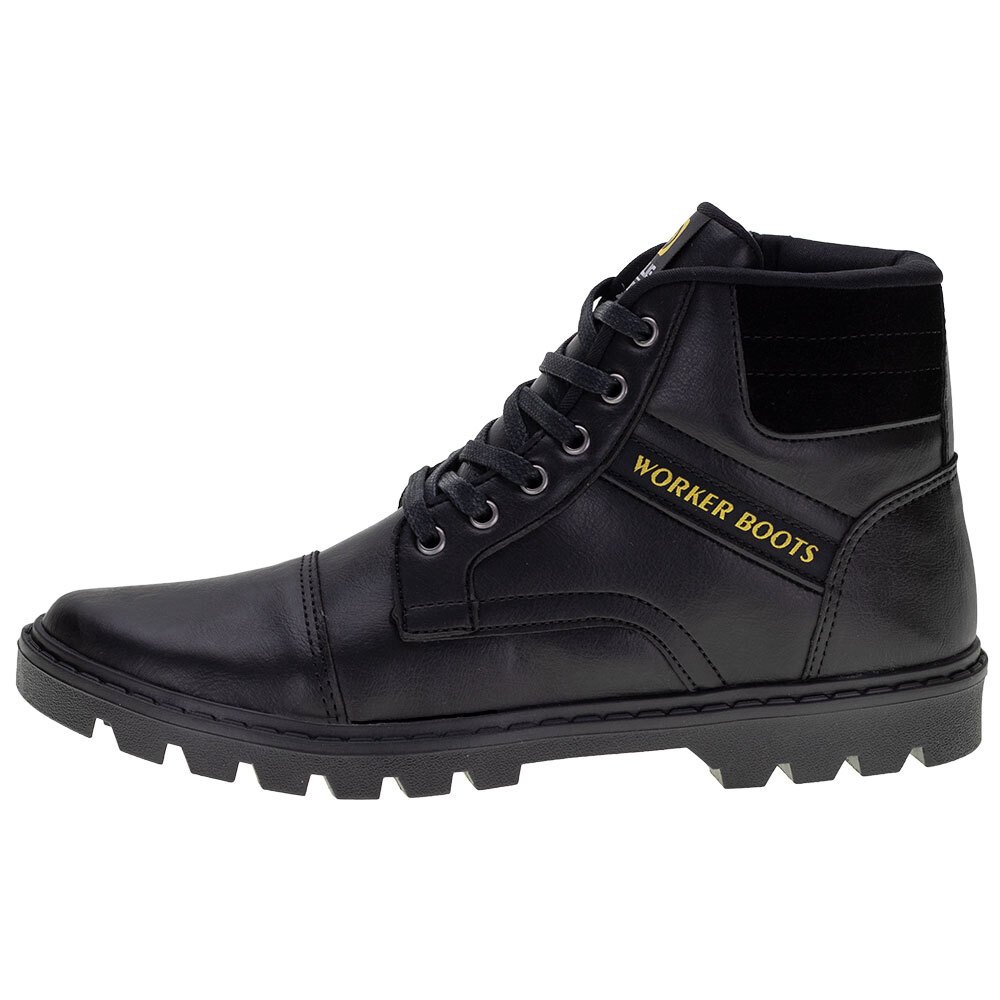 BOTA MASCULINA COTURNO WORKER OLLIE - 413  Preto 2