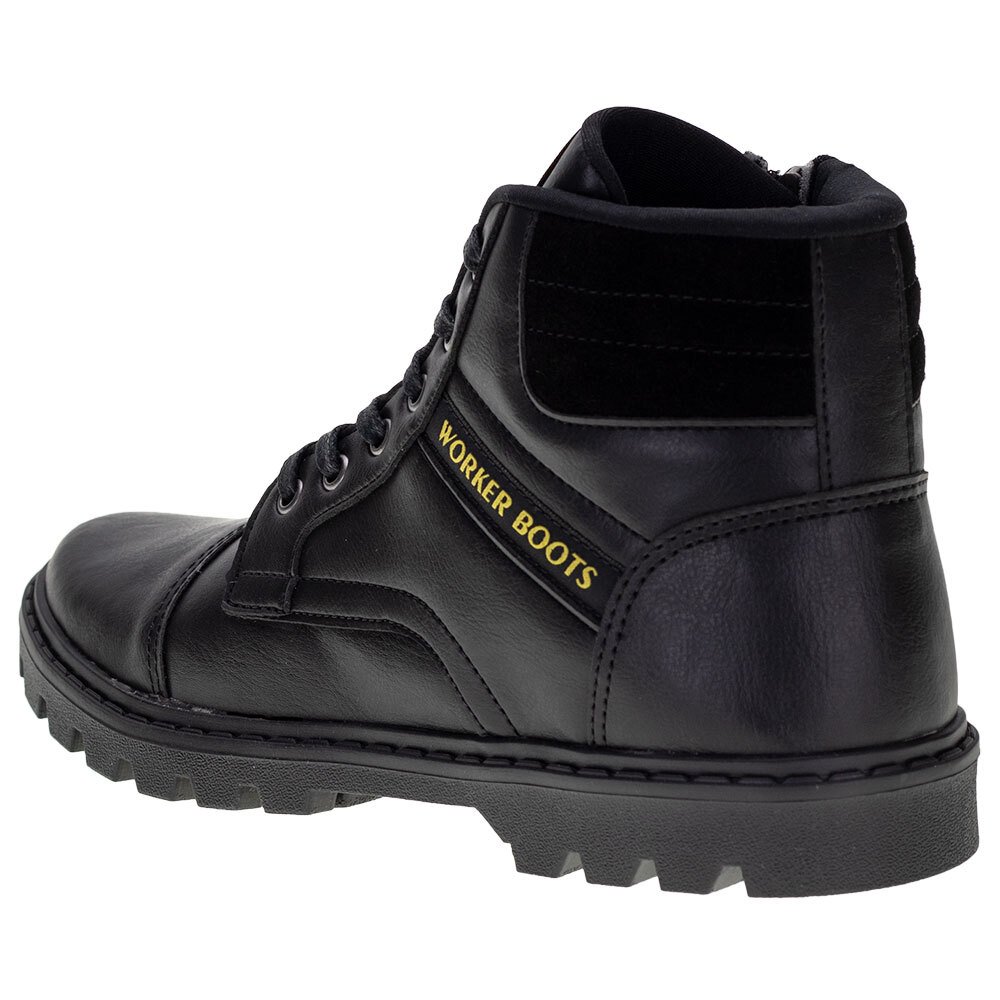 BOTA MASCULINA COTURNO WORKER OLLIE - 413  Preto 3