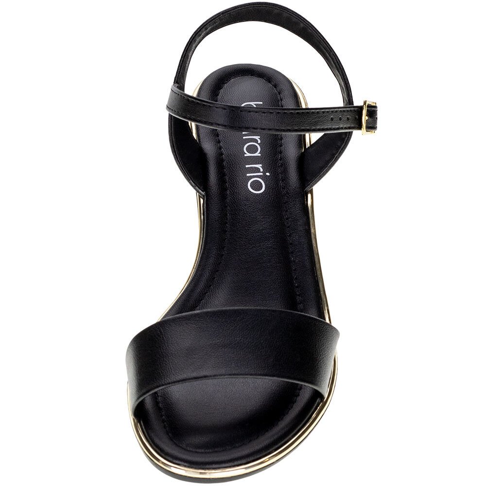 SANDÁLIA FEMININA SALTO MÉDIO BEIRA RIO - 8379203 Preto 5