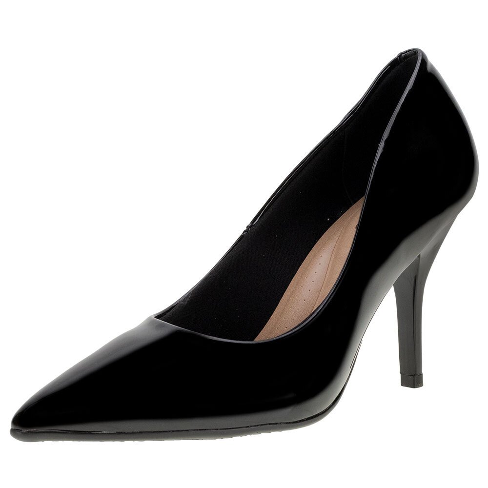 SCARPIN FEMININO SALTO FINO BEIRA RIO - 41221300  Preto 1