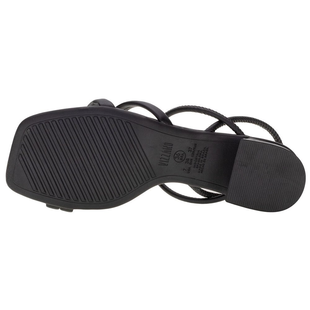 SANDÁLIA FEMININA SALTO GROSSO VIZZANO - 6454108  Preto 4