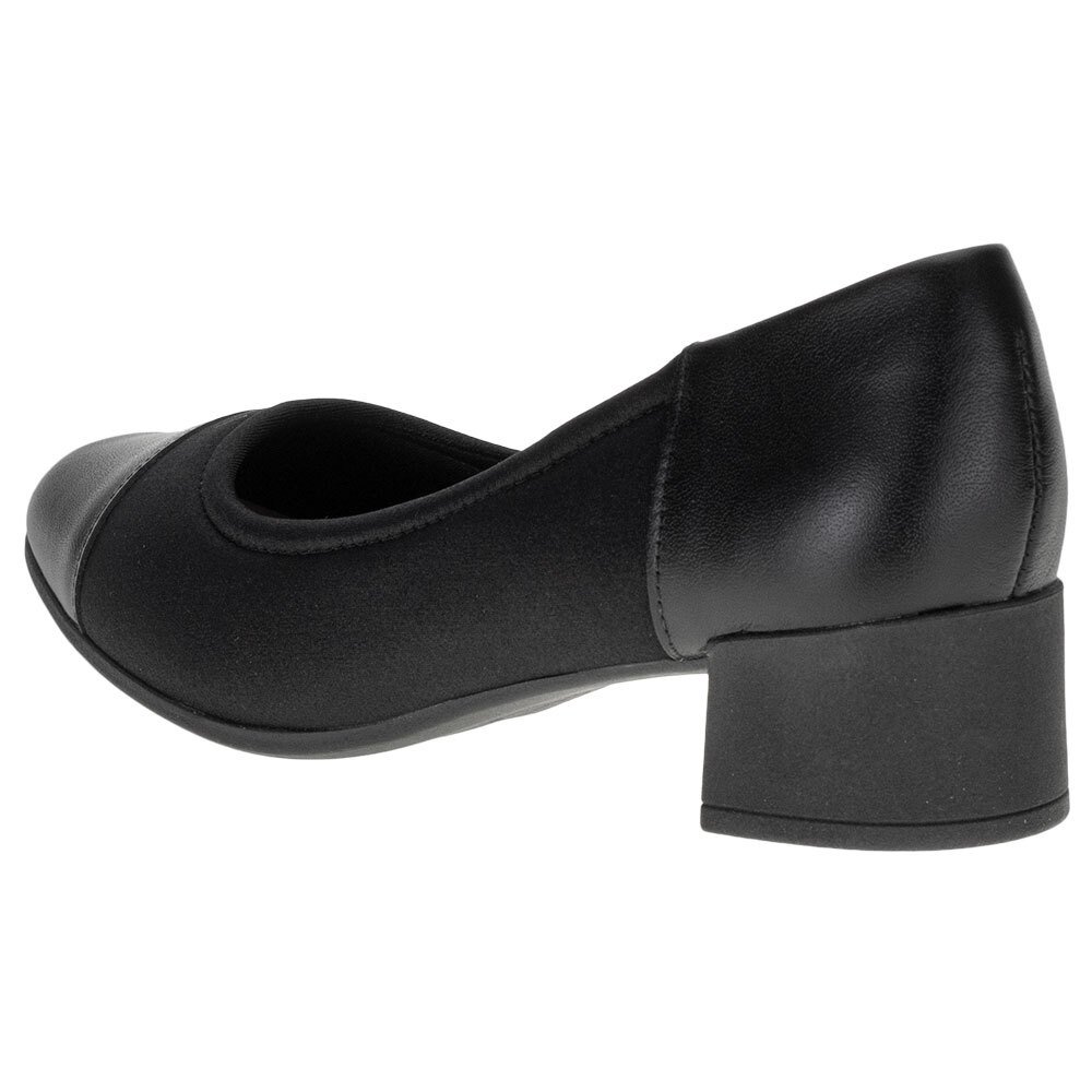 SAPATO FEMININO SALTO GROSSO USAFLEX - AJ0105  Preto 3