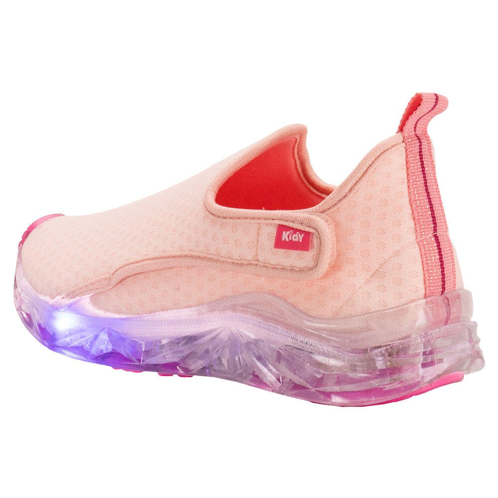 TÊNIS INFANTIL LED LIGHT KIDY - 0351079 Rosa 3