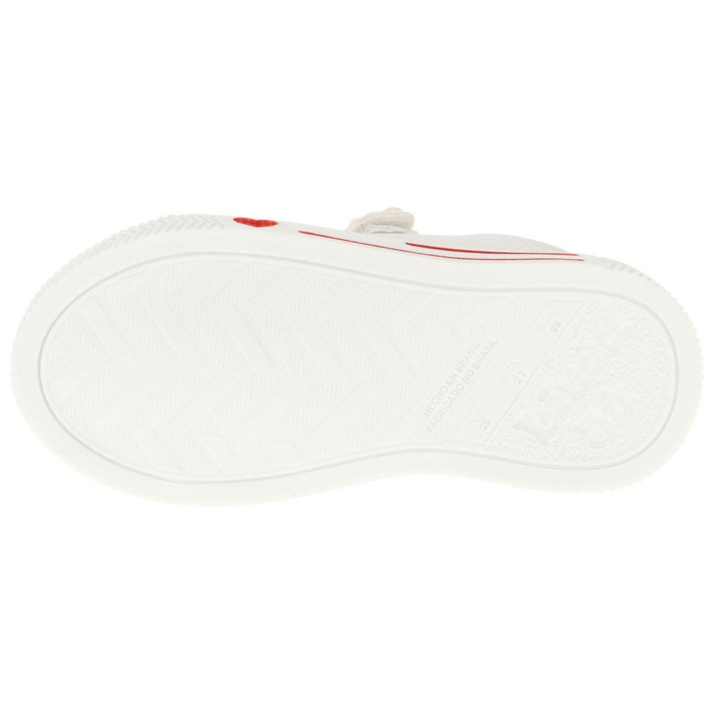 TÊNIS INFANTIL LINDA JÚ - 15551 Branco/Vermelho 4