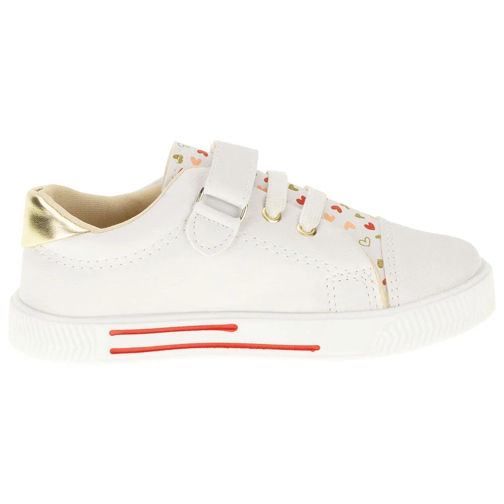 TÊNIS INFANTIL LINDA JÚ - 15551 Branco/Vermelho 5