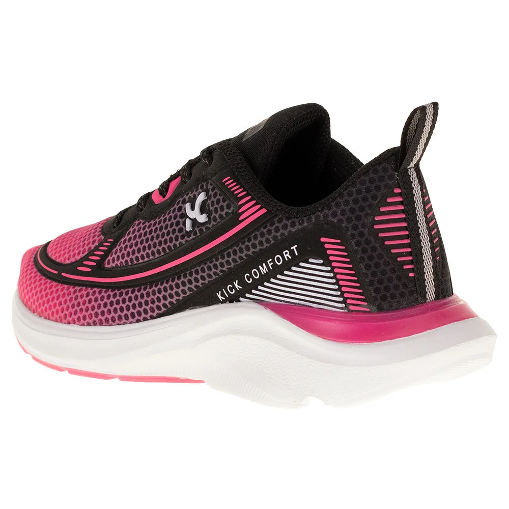 TÊNIS FEMININO KICK CONFORT VANTAGE BOX 200 - KC2266  Preto 3