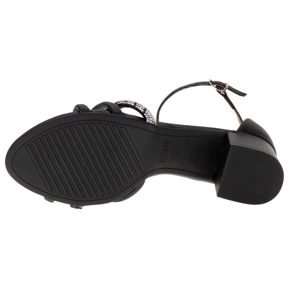 SANDÁLIA FEMININA SALTO GROSSO VIZZANO - 62911155  Preto 4