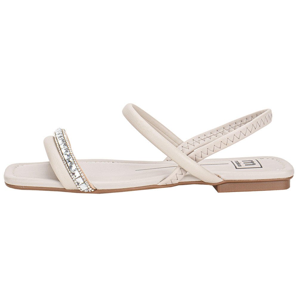 SANDÁLIA FEMININA RASTEIRA MOLECA - 5462111 Branco 2
