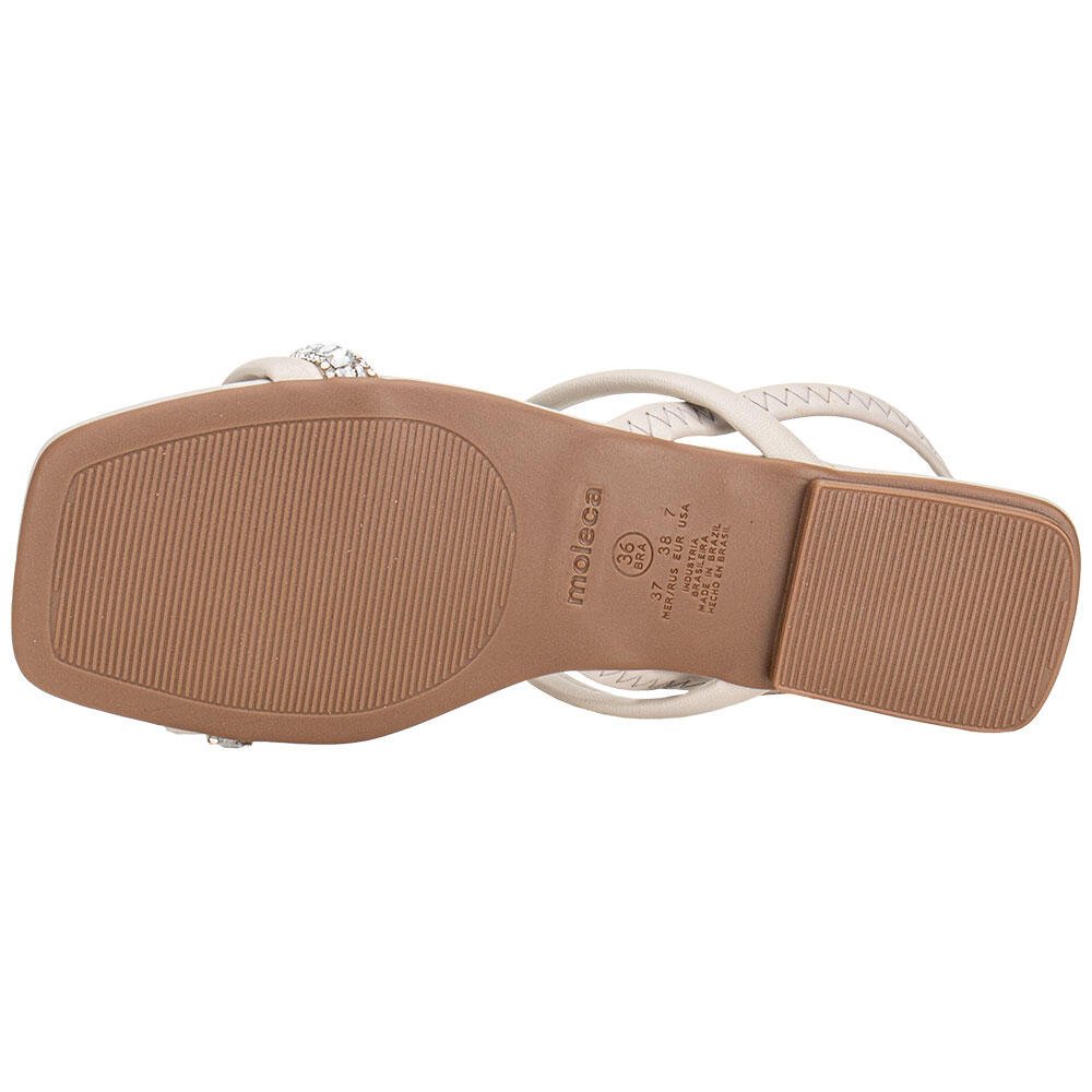 SANDÁLIA FEMININA RASTEIRA MOLECA - 5462111 Branco 4