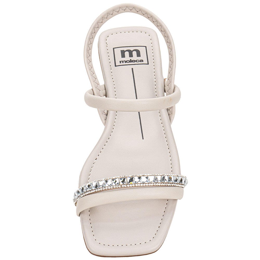 SANDÁLIA FEMININA RASTEIRA MOLECA - 5462111 Branco 5