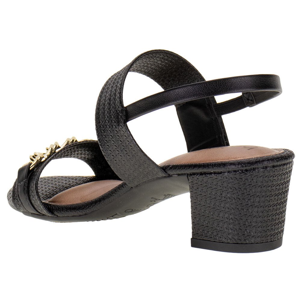 SANDÁLIA FEMININA SALTO GROSSO BEIRA RIO - 82461201  Preto 3
