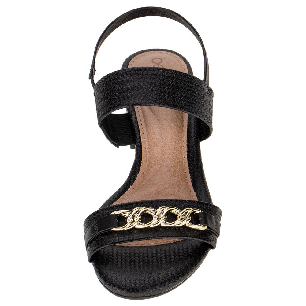 SANDÁLIA FEMININA SALTO GROSSO BEIRA RIO - 82461201  Preto 5