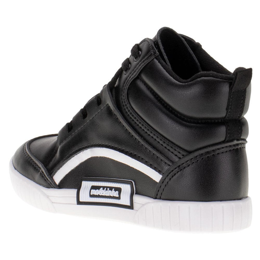 TÊNIS INFANTIL CANO ALTO MOLEKINHA - 2544217  Preto 3