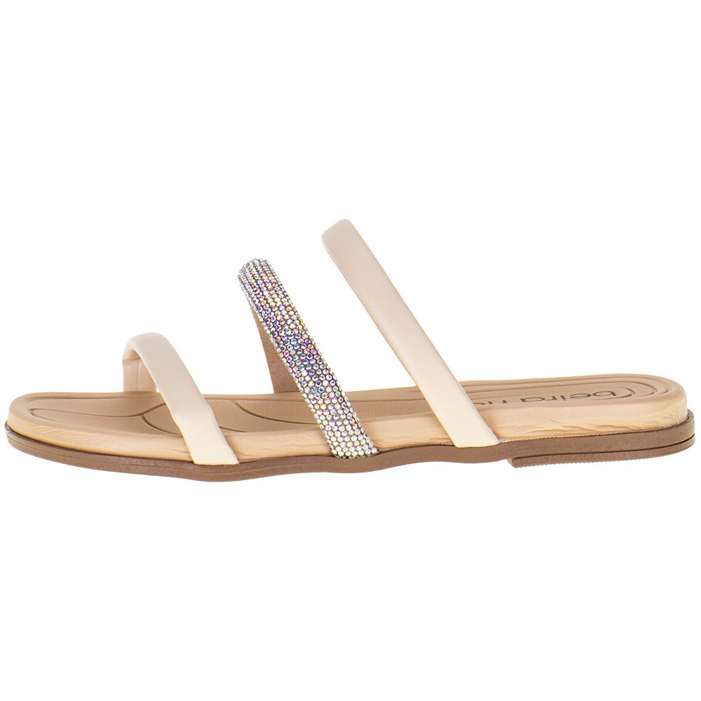 SANDÁLIA FEMININA RASTEIRA BEIRA RIO - 8507104 Bege 2