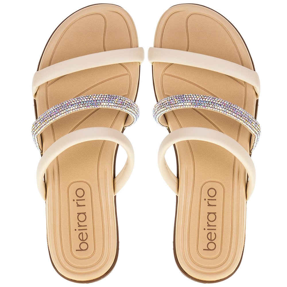 SANDÁLIA FEMININA RASTEIRA BEIRA RIO - 8507104 Bege 5