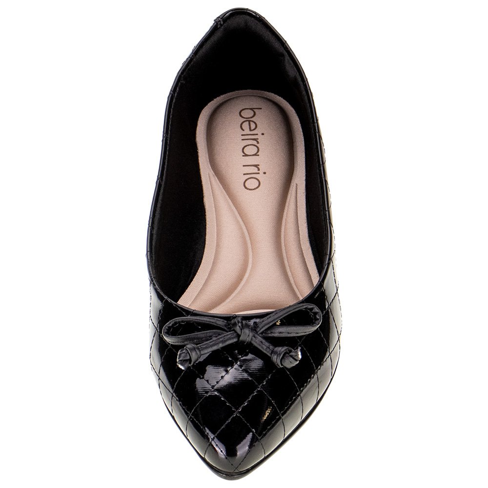 SAPATILHA FEMININA FLAT BEIRA RIO - 4136398  Preto 5