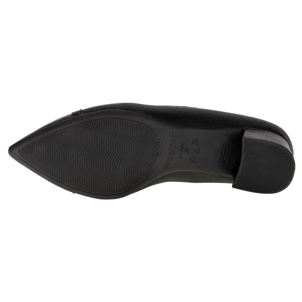 SAPATO FEMININO SALTO GROSSO PICCADILLY - 739044  Preto 4