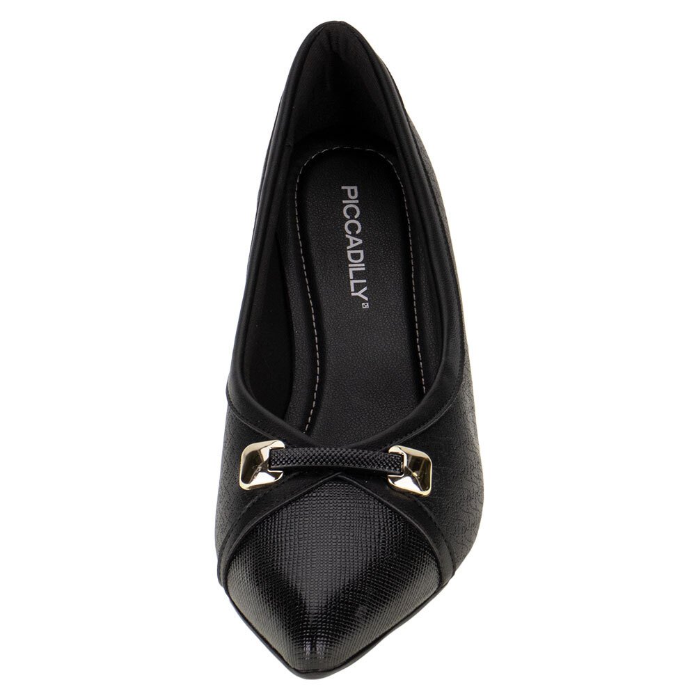 SAPATO FEMININO SALTO GROSSO PICCADILLY - 739044  Preto 5