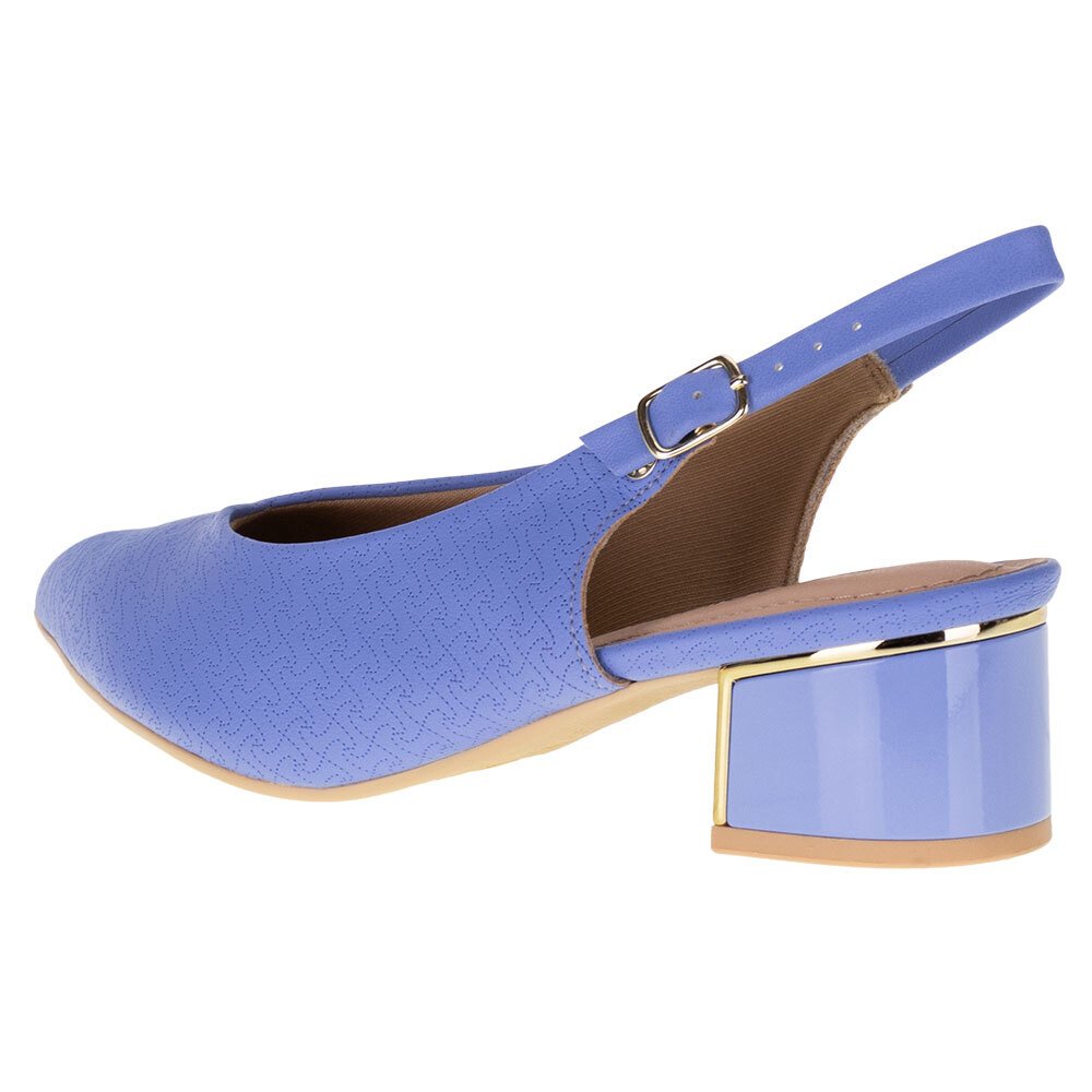 SAPATO FEMININO SALTO GROSSO PICCADILLY - 739131  Azul 3