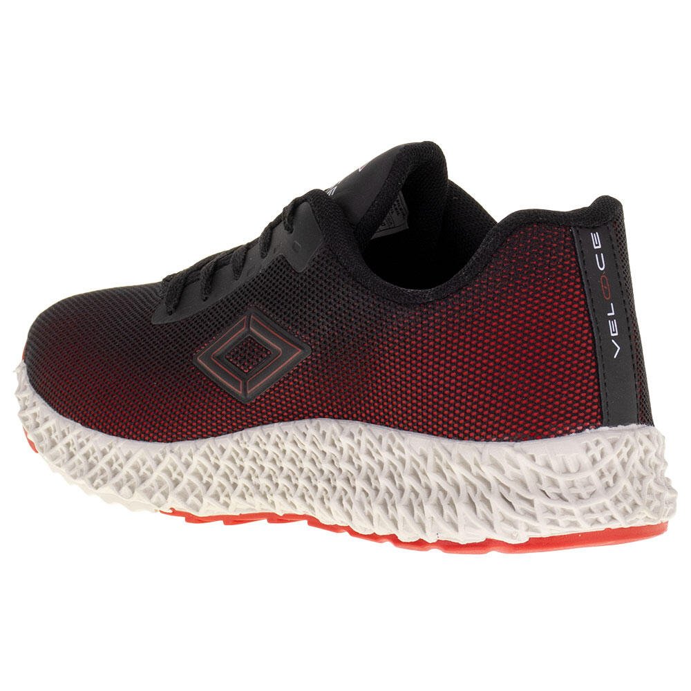 TÊNIS MASCULINO VELOCE - V4036 Preto/Vermelho 3