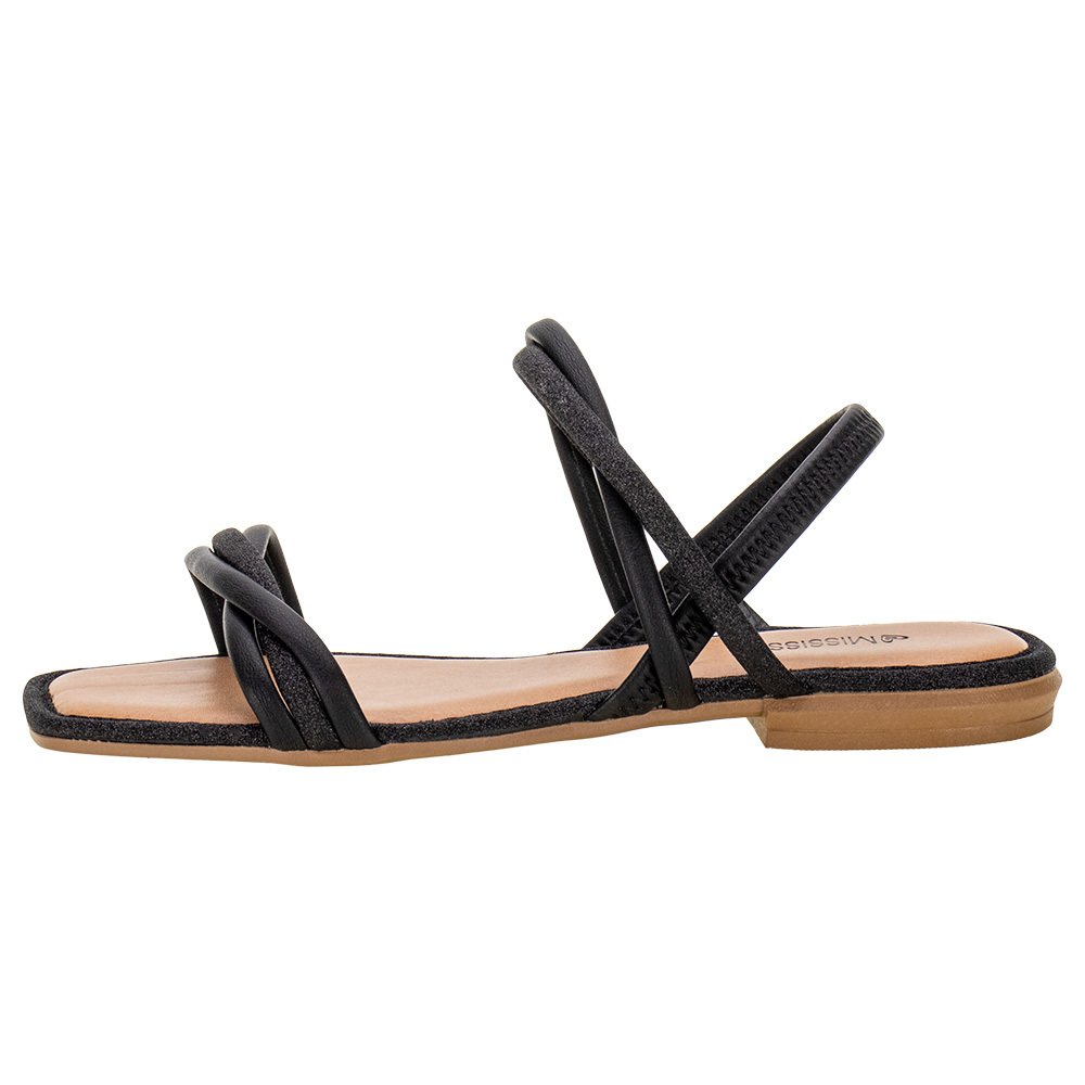 SANDÁLIA FEMININA RASTEIRA MISSISSIPI - Q9662  Preto 2