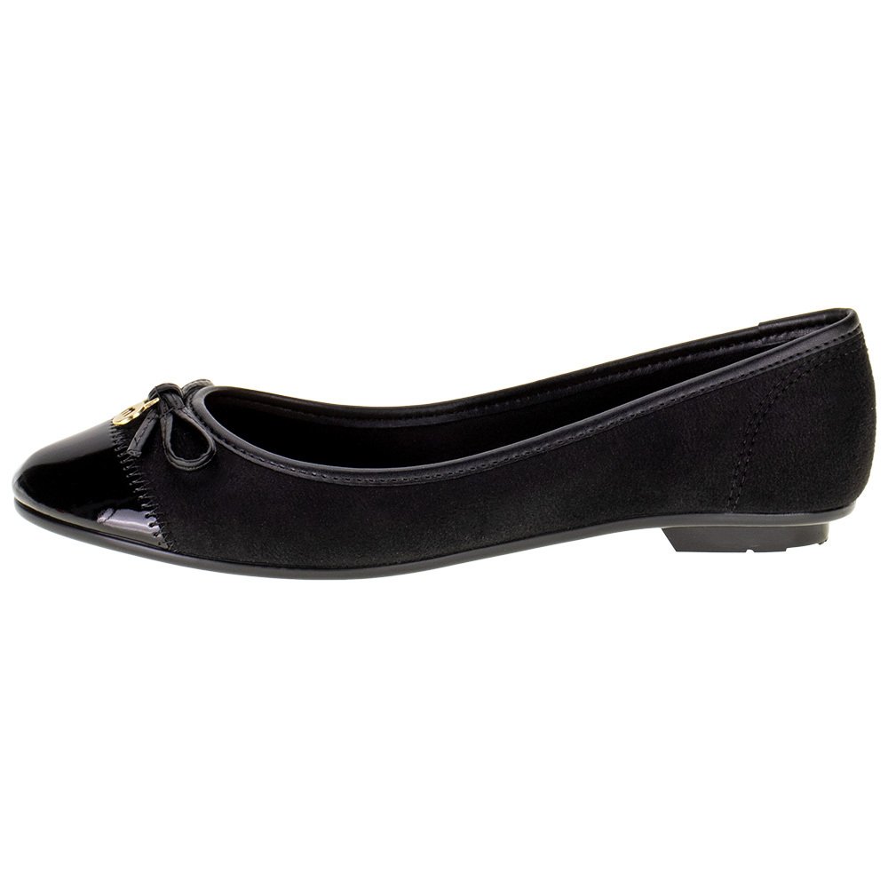 SAPATILHA FEMININA FLAT MOLECA - 50271428  Preto 2