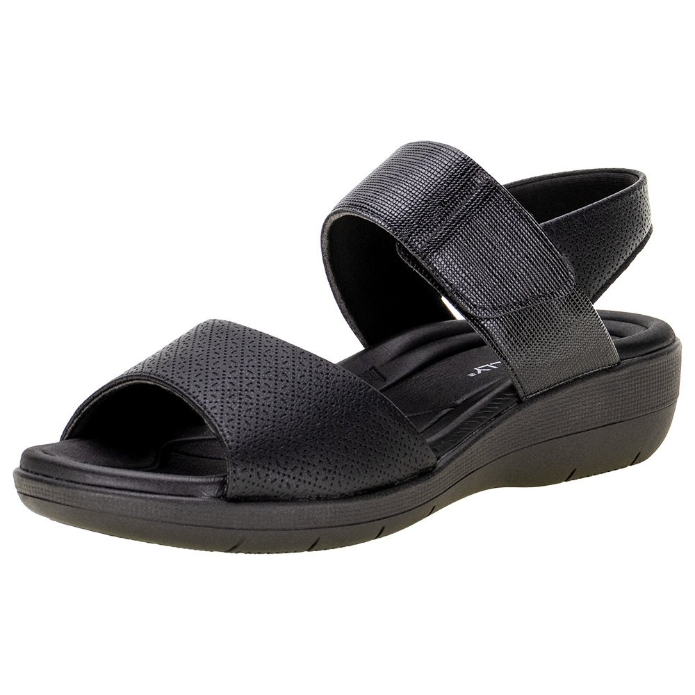 SANDÁLIA FEMININA FLAT PICCADILLY - 239016  Preto 1