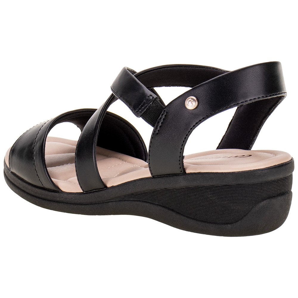 Sandália Comfortflex 2388404 Feminino Preto 3