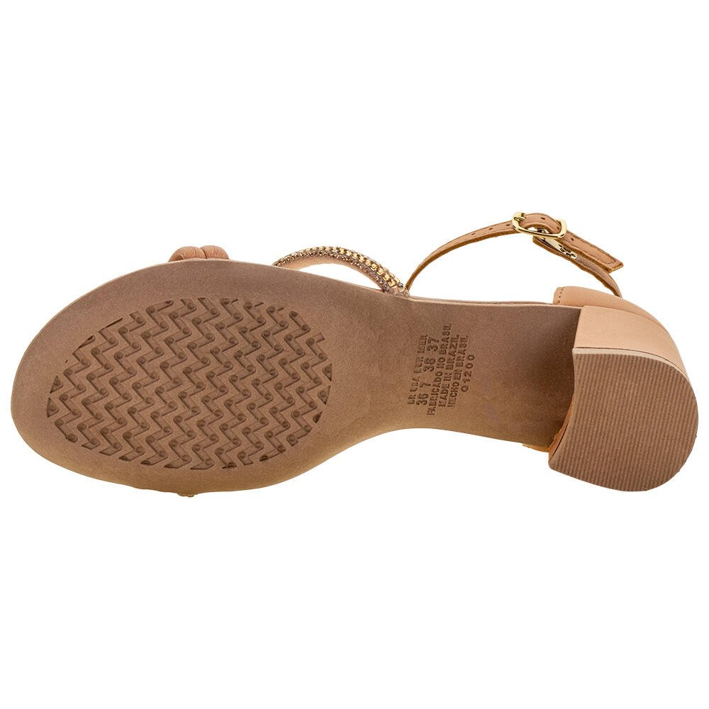 SANDÁLIA FEMININA SALTO GROSSO MISSISSIPI - Q9763  Marrom 4