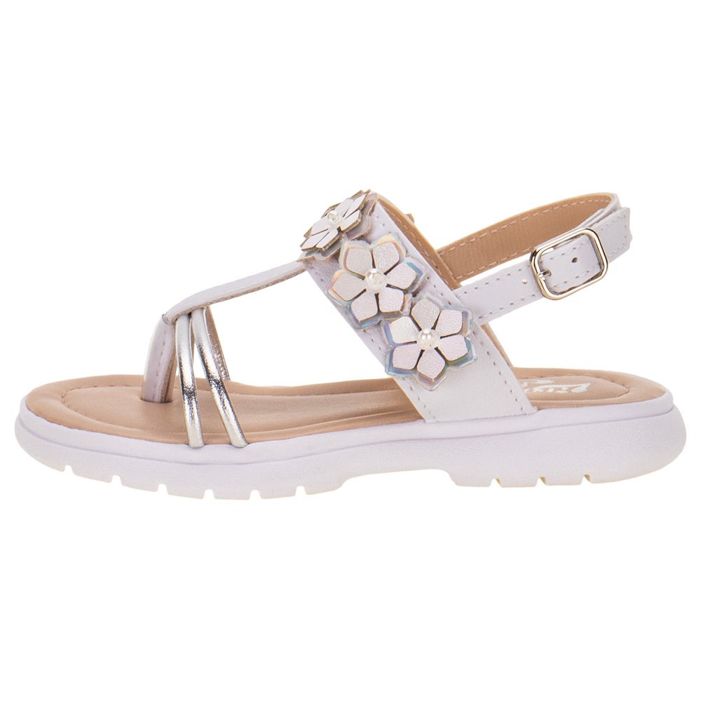 SANDÁLIA INFANTIL FEMININA LILY KIDS - 10155 Branco 2