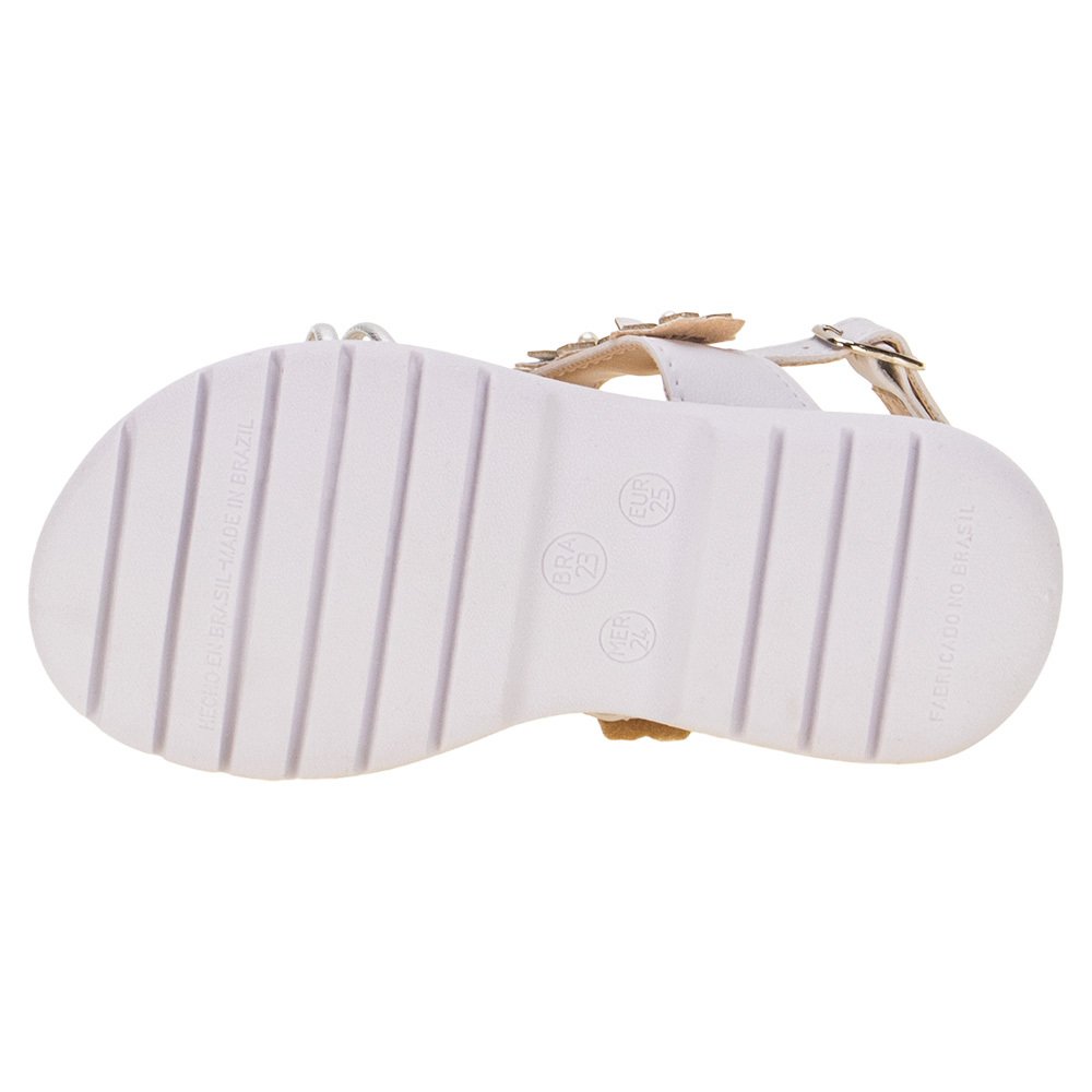 SANDÁLIA INFANTIL FEMININA LILY KIDS - 10155 Branco 4