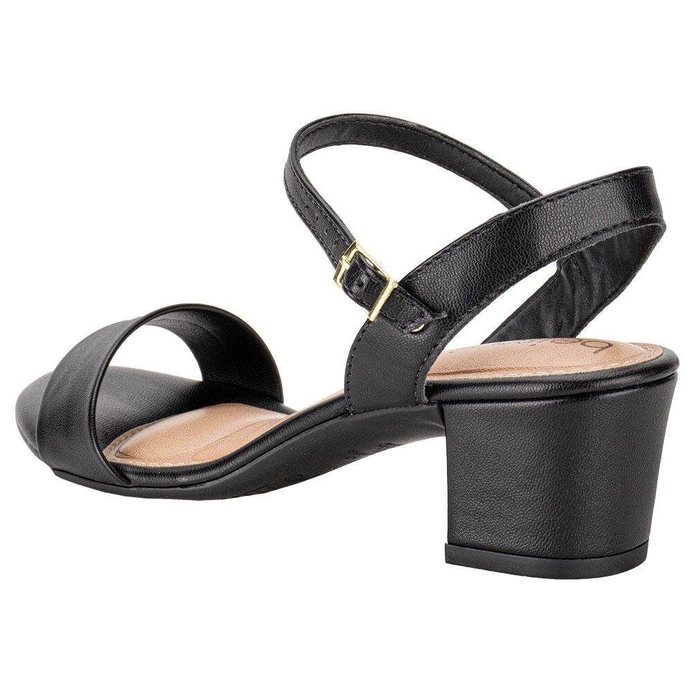 SANDÁLIA FEMININA SALTO GROSSO BEIRA RIO - 82461176  Preto 3