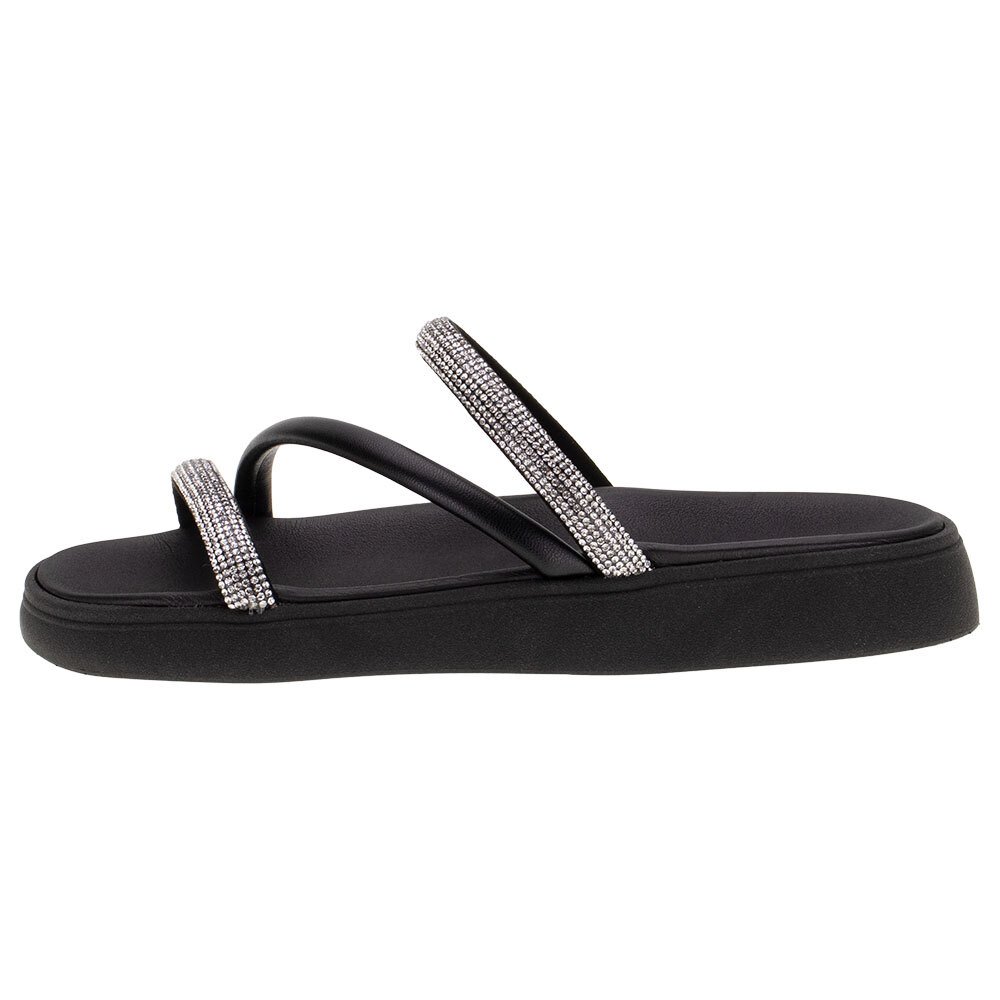 SANDÁLIA FEMININA FLAT MOLECA - 5469121  Preto 2